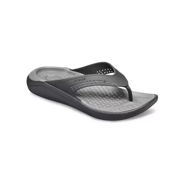 Chinelo Crocs LiteRide Flip Black/Slate Grey