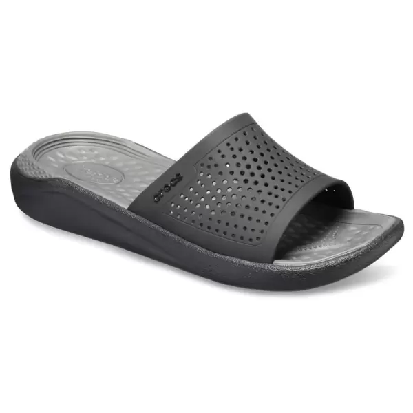 Chinelo Crocs LiteRide Slide Black/Slate Grey