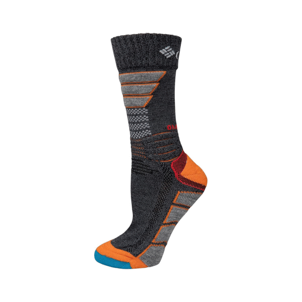 Meia Columbia Omni-heat Hiking Crew Charcoal