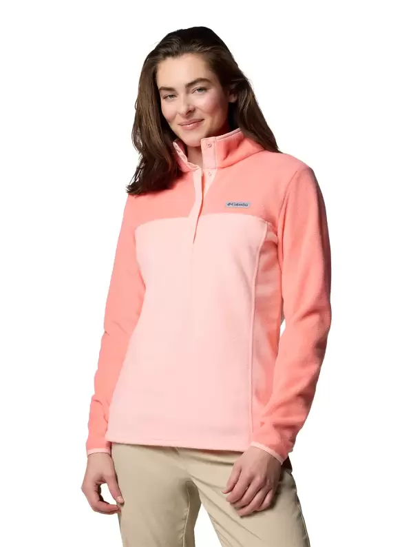 Jaqueta Fleece Columbia Feminina Benton Springs 1/2 Snap Pull Over II