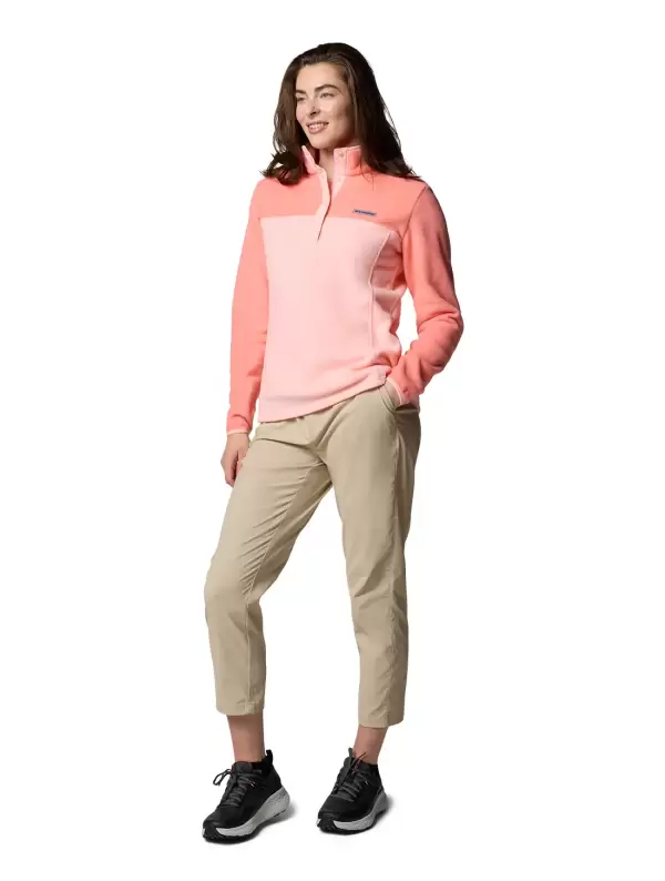Jaqueta Fleece Columbia Feminina Benton Springs 1/2 Snap Pull Over II - Image 3